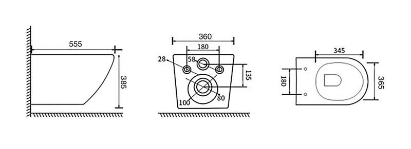 wall-hung ceramic toilet 3-1