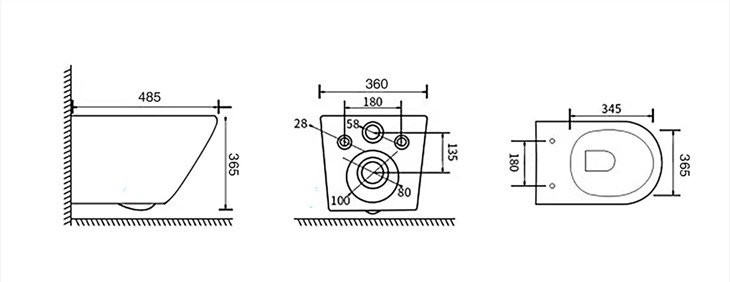 wall-hung ceramic toilet 2-1
